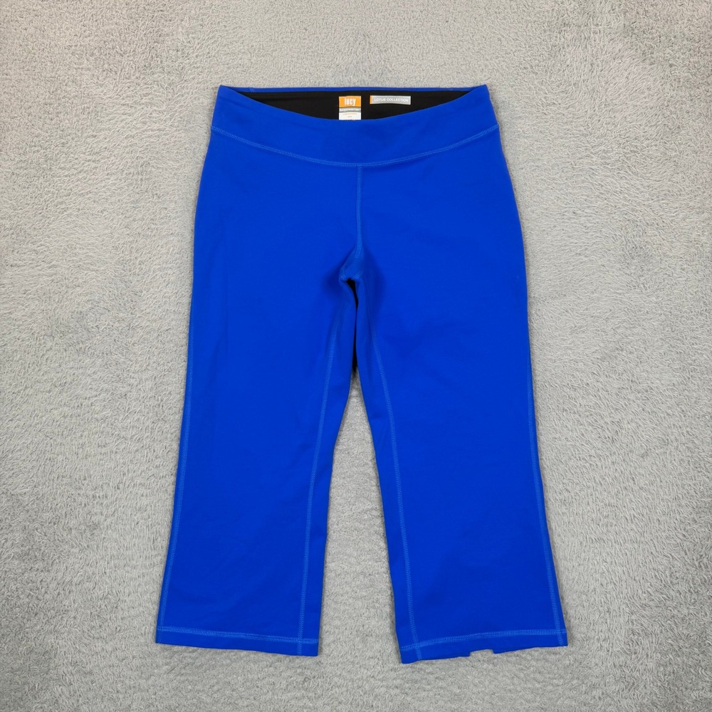 Lucy Lotus Collection Cobalt Blue Cropped Yoga Leggings Lucypowermax Womens‎ M